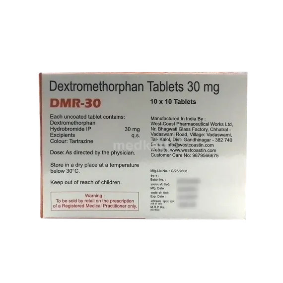 dmr 30mg tablet 10's